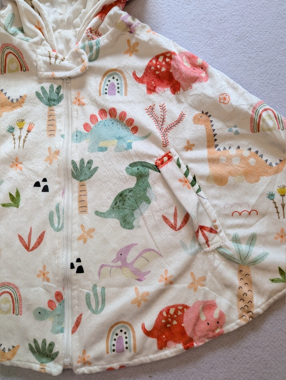 Cozy Poncho Carseat Cover Dinosaur Print